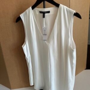 Women's WHBM - Sleeveless, Lined "Ecru" blouse/top -Size 10 - NWT's